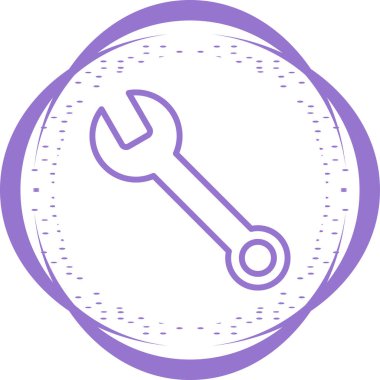 İngiliz anahtarı. Web simgesi basit tasarım