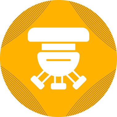 Modern mikroskop simgesinin vektör çizimi 