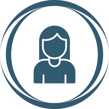 Kadın. Web simgesi basit tasarım 