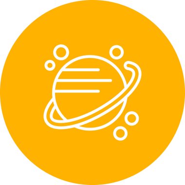 gezegen web simgesi, vektör çizim