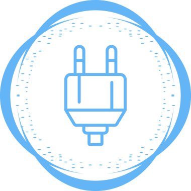 elektrik dolgu simgesi web basit illüstrasyon