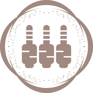 Jack Kablolarının basit vektör illüstrasyonu