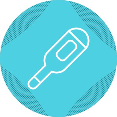 termometre simgesi web basit illüstrasyon