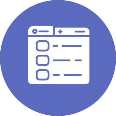 Pano. Web simgesi basit illüstrasyon