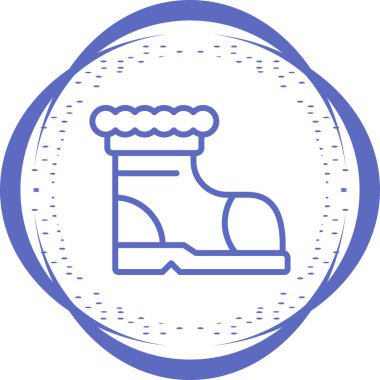 Boot. Web simgesi vektör illüstrasyonu