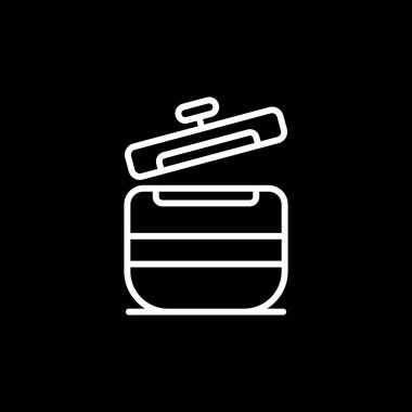 pişirme tencere simgesi. vektör çizim