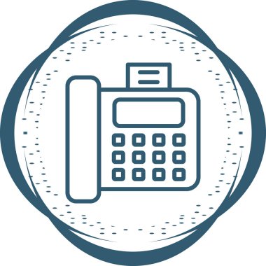 Faks Makinesinin basit satır sanatı