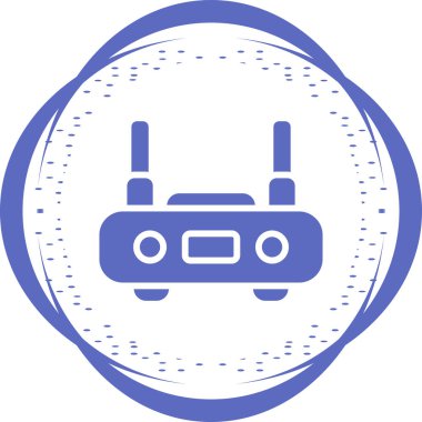 WiFi yönlendirici kutsal kişilerin resmi, vektör çizim     