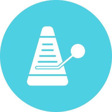 Metronom simgesinin temel doğrusal çizimi