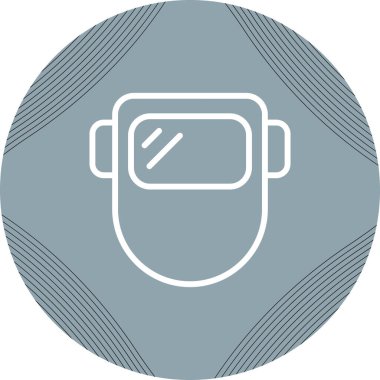 Kaynak maskesi. Web simgesi basit illüstrasyon