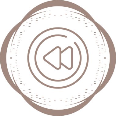 Modern Geri sarma simgesinin vektör illüstrasyonu           