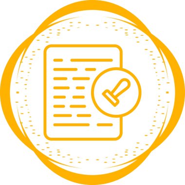 belge web simgesi vektör illüstrasyonu