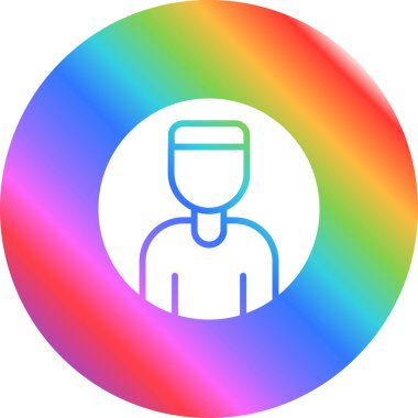 Bir adam kullanıcısının vektör illüstrasyonu