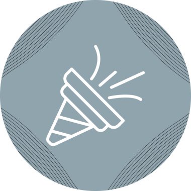 Modern Konfeti simgesinin vektör çizimi    