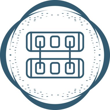 Modern Ağ Değiştirme simgesinin vektör çizimi   