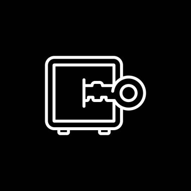 Güvenli vektör web simgesi illüstrasyonu