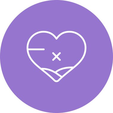 kalp web simgesi vektör illüstrasyonu