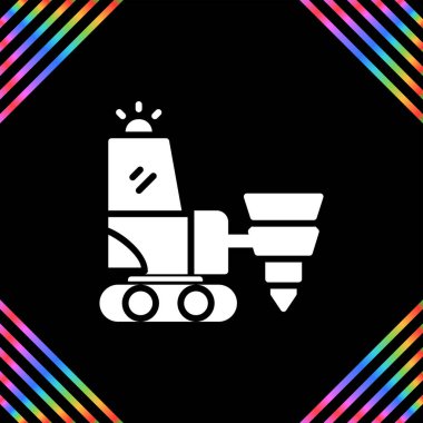 Sondaj Makinesi simgesi, vektör çizimi   