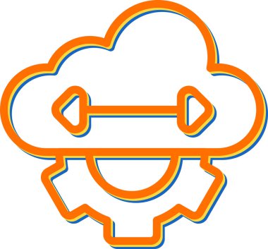  Elastisite Web simgesi vektör illüstrasyonu 