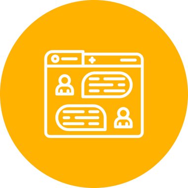 İletilerin vektör illüstrasyonu