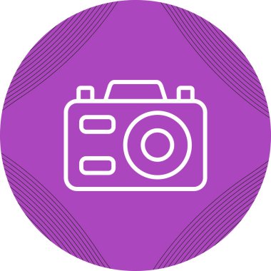 Kamera. Web simgesi basit tasarım               