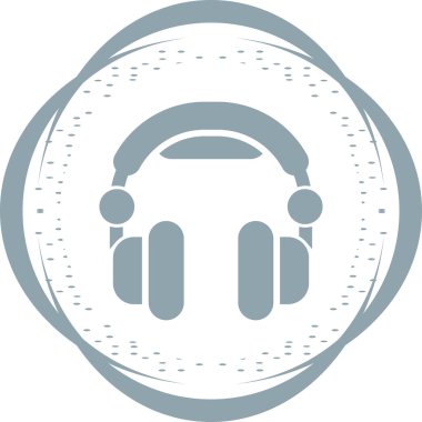 Kulaklıklar. vektör simgesi basit resimleme         