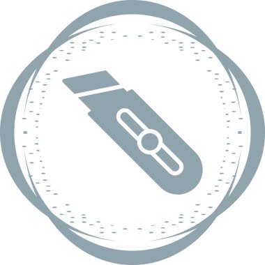 Kağıt Kesicisi. Web simgesi basit illüstrasyon