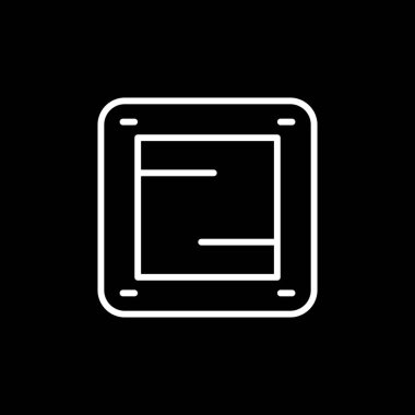 Ana kart bilgisayar simgesi, vektör illüstrasyonu