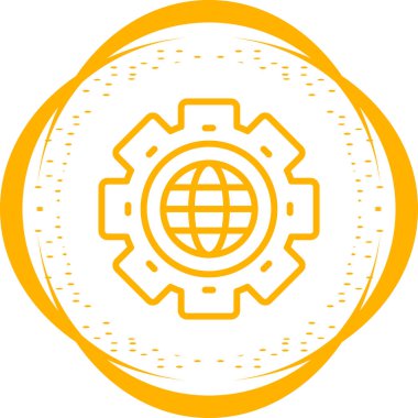 genel internet simgesi, vektör illüstrasyonu 