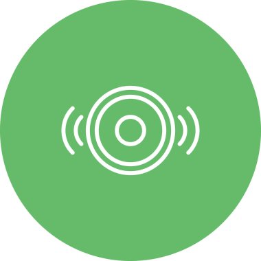 Audio web simgesinin vektör illüstrasyonu        