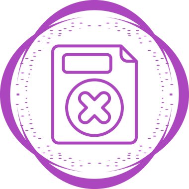 Silme Düğmesi simgesinin vektör illüstrasyonu