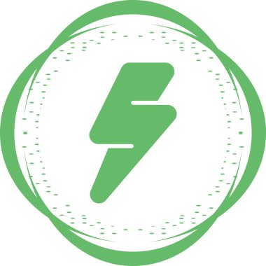 Thunder simgesinin basit vektör illüstrasyonu