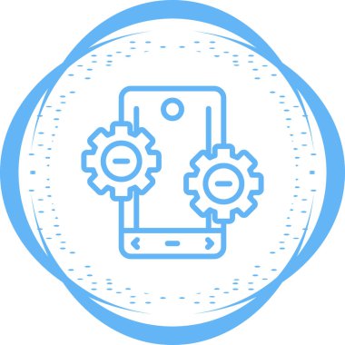 akıllı telefon web simgesi basit illüstrasyon