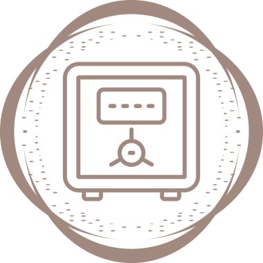 Güvenli .web simgesi vektör illüstrasyonu