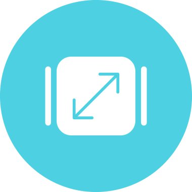 Yeniden Boyutlandır simgesinin özet vektör çizimi