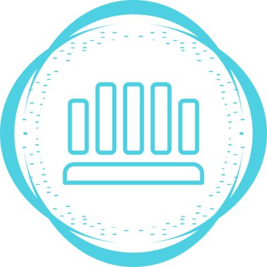 Hizalama simgesinin basit vektör illüstrasyonu