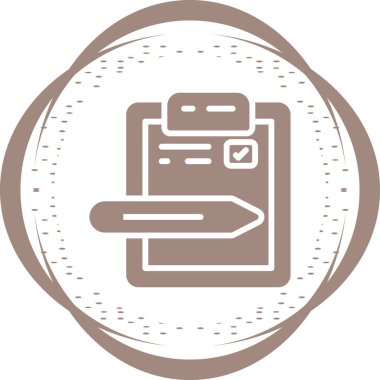 Çevrimiçi kullanım için yaratıcı soyut belge sembolü.