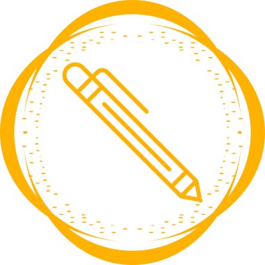 kalem simgesi tasarımı, vektör illüstrasyonu