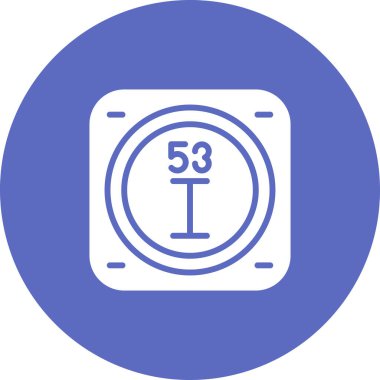 Kimyasal elementin ağ basit illüstrasyonu