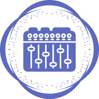 Karıştırıcı simgesinin vektör illüstrasyonu