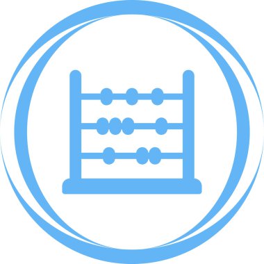 Abaküs. Web simgesi basit illüstrasyon   