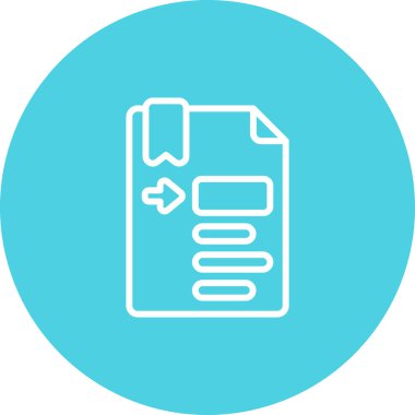 Dosya simgesinin vektör illüstrasyonu