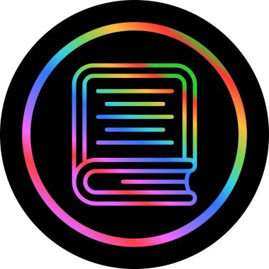 kitap web simgesi basit illüstrasyon