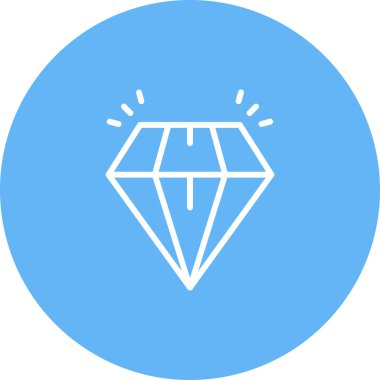 Elmas simgesi vektör illüstrasyon tasarımı