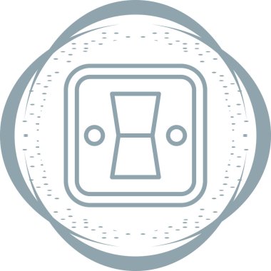 Anahtar simgesinin temel doğrusal çizimi