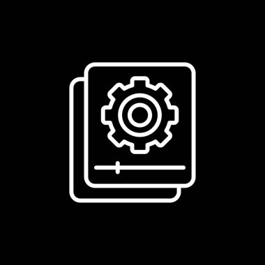 belge web simgesi vektör illüstrasyonu