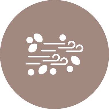 Rüzgâr izole simgesinin vektör çizimi         