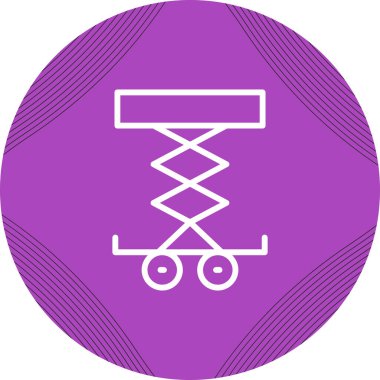 Araba Kaldırıcı simgesinin vektör illüstrasyonu         