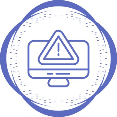 Risk simgesinin temel doğrusal çizimi