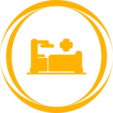 yatak ağı simgesi, basit vektör illüstrasyonu